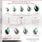 Service Caster 8 Inch Green Poly on Cast Iron Caster Set with Roller Bearings 2 Brakes 2 Rigid SCC-30CS820-PUR-GB-TLB-2-R820-2 - alternate 2